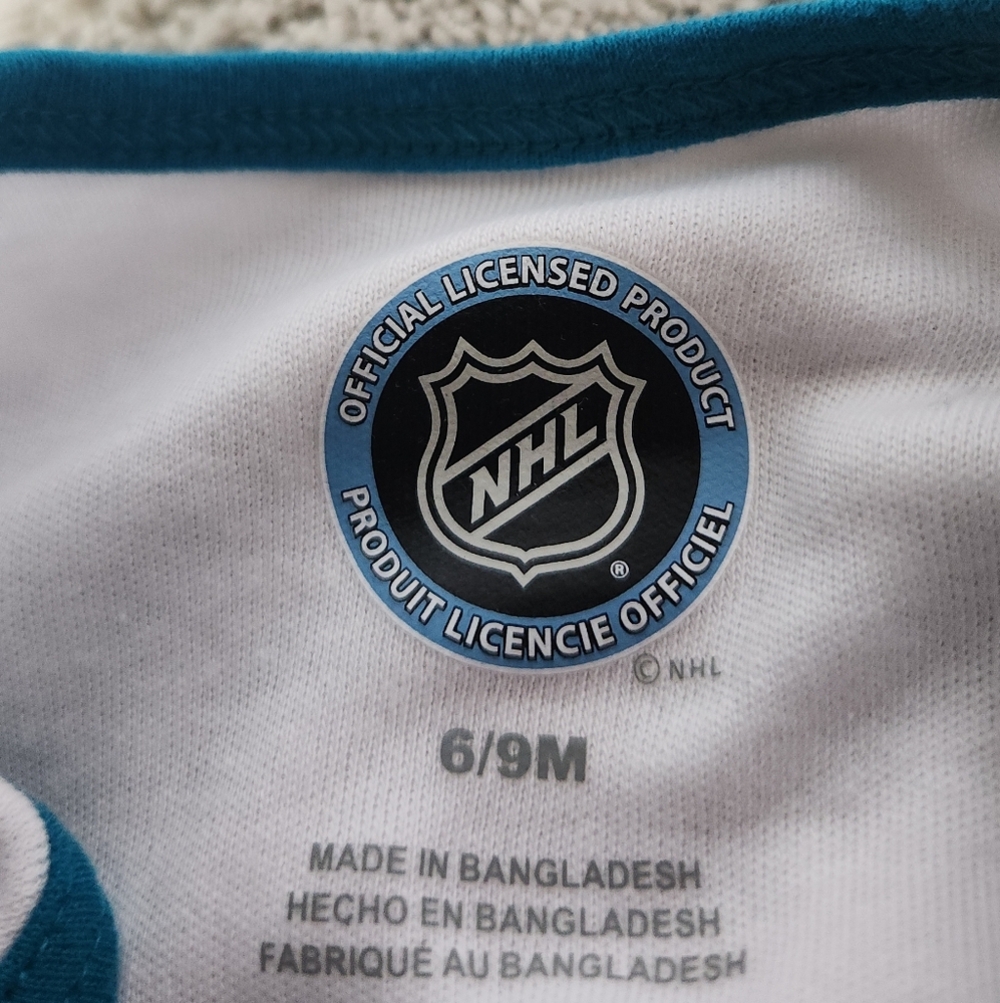 San Jose Sharks Pack of 3 Onesies - NB 6-9 MO - Picture 3 of 12